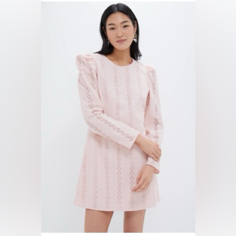 NWT Tuckernuck Pink Eyelet Domino Dress